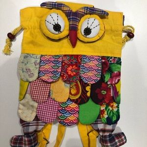 New backpack bag custom made Owl 23”x9”